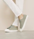 Chaussures baskets en toile kaki - IZAC