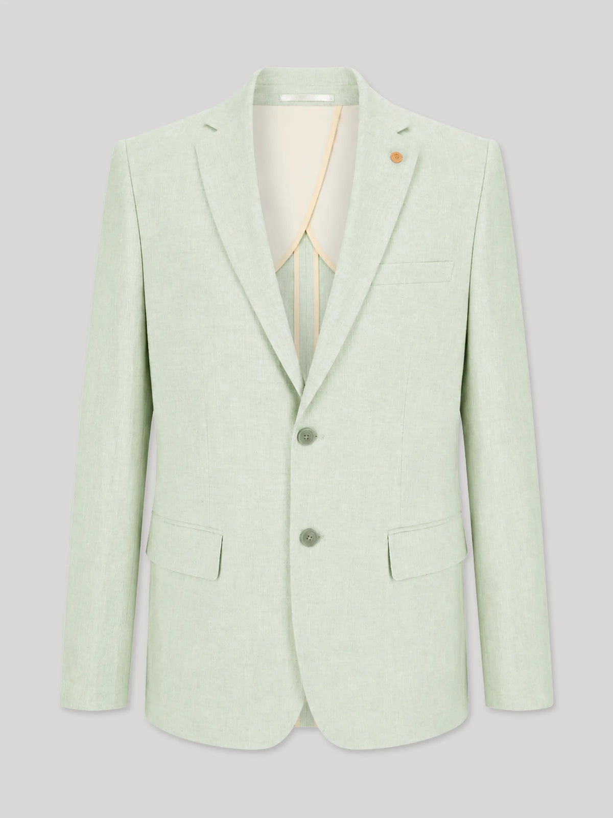 Veste ville séparable 100% lin vert eau - IZAC