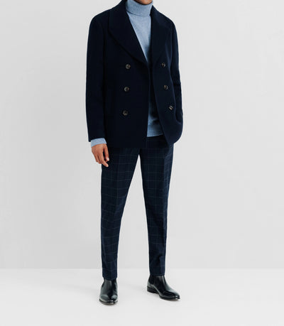 Manteau caban 6 boutons marine - IZAC