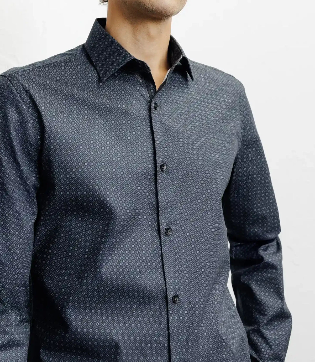 Chemise ville imprimée noire - IZAC
