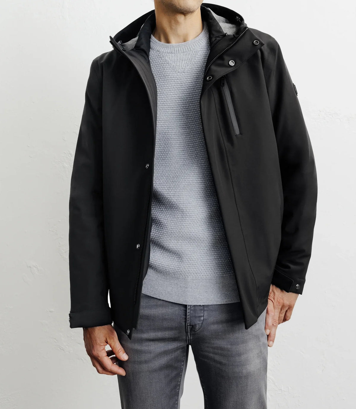 Parka courte 3 en 1 noire - IZAC