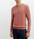 Pull col rond 100% cachemire rose - IZAC