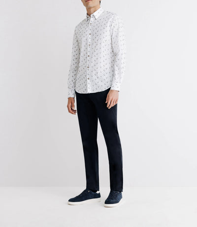 Chemise manches longues avec imprimé floral - IZAC