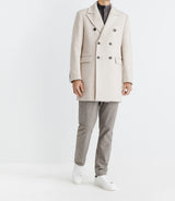 Manteau croisé beige - IZAC