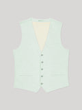 Gilet ville 100% lin vert eau - IZAC