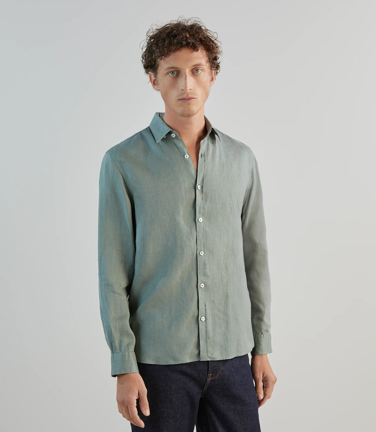 Chemise 100% lin lichen - IZAC