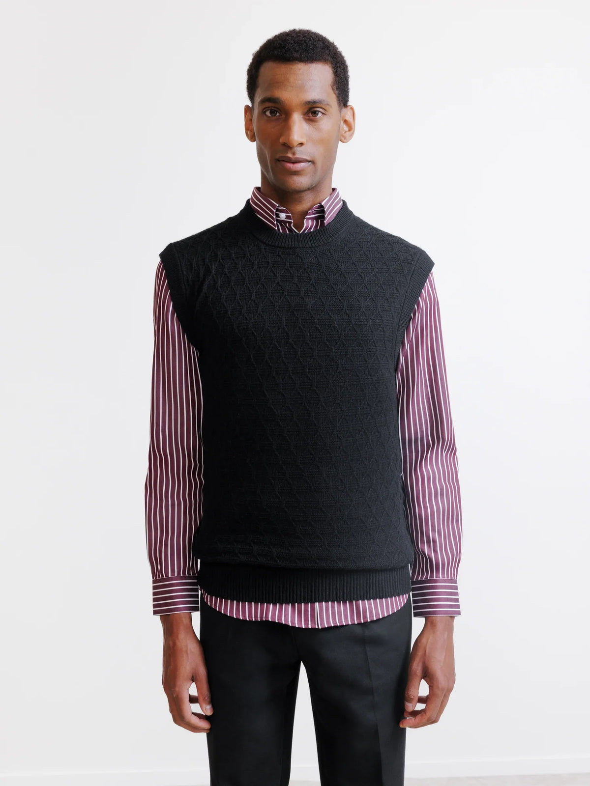 Pull sans manches noir - IZAC