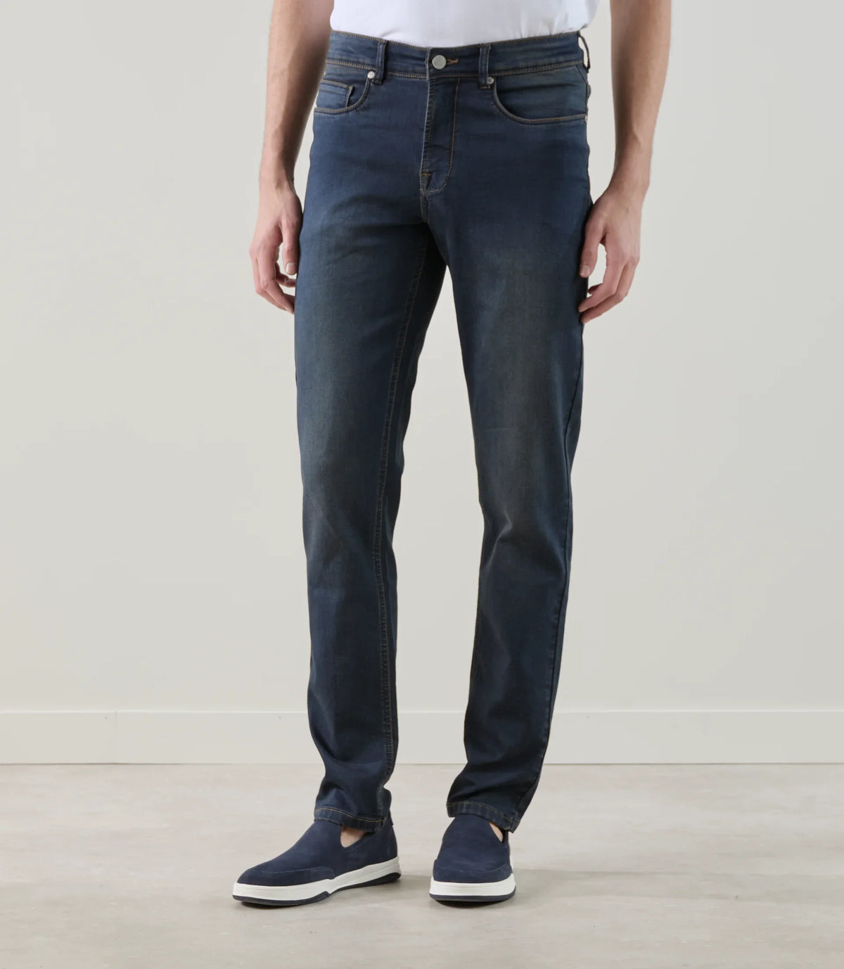 Jean 5 poches stretch bleu foncé - IZAC