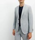 Veste ville en maille 2 boutons gris - IZAC