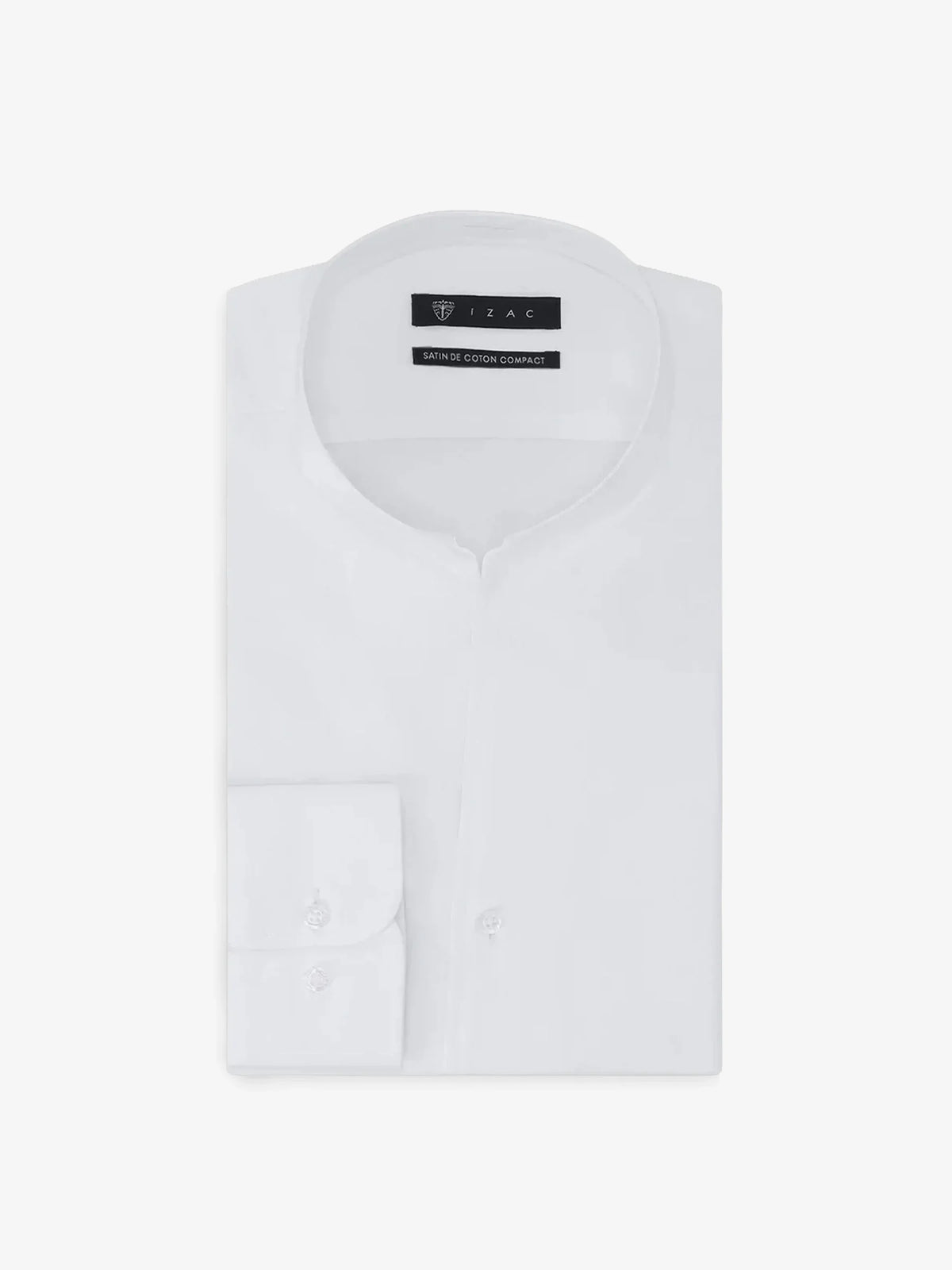 Chemise col philosophe blanche - IZAC