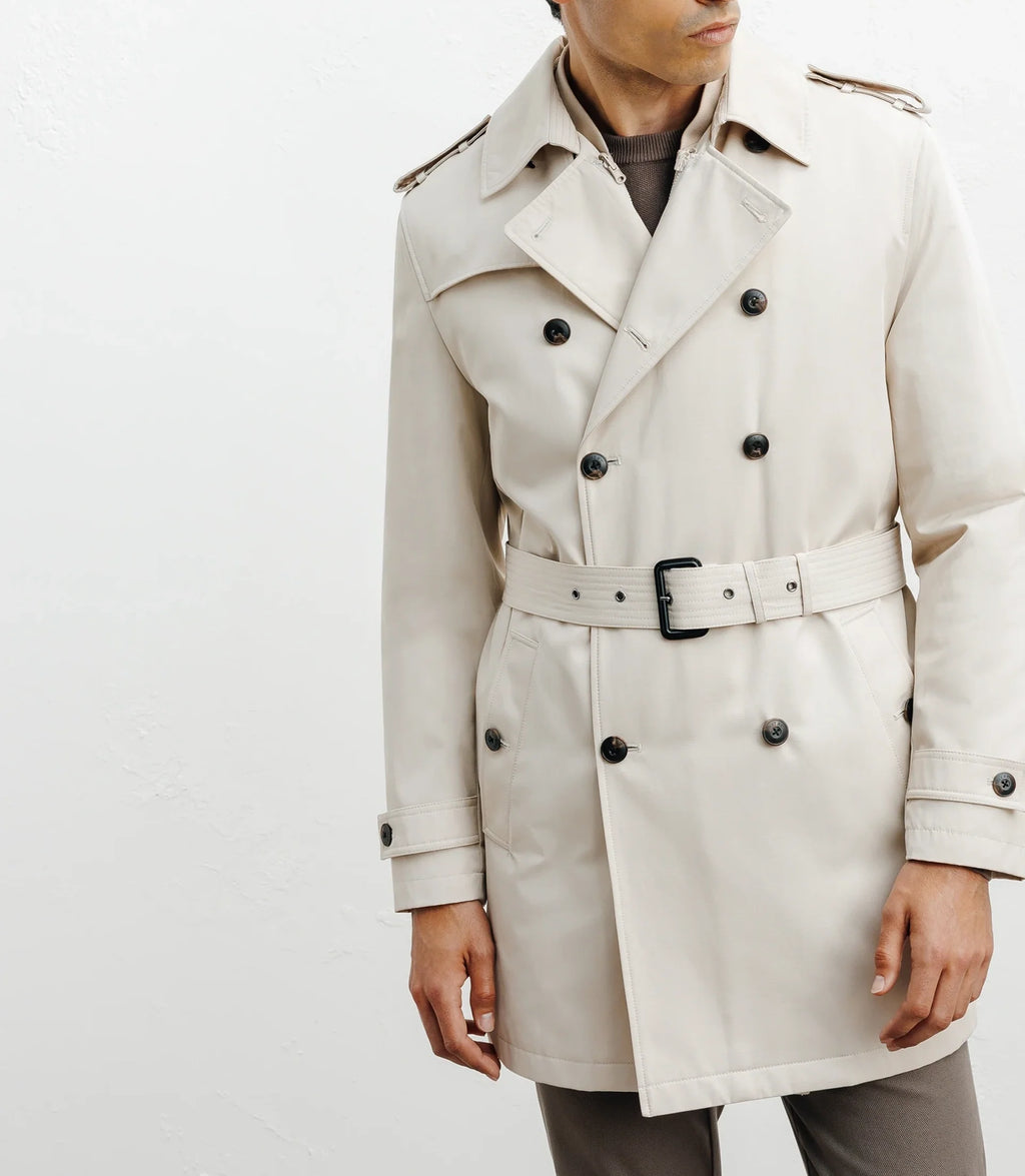 Trench croisé beige - IZAC