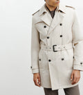 Trench croisé beige - IZAC