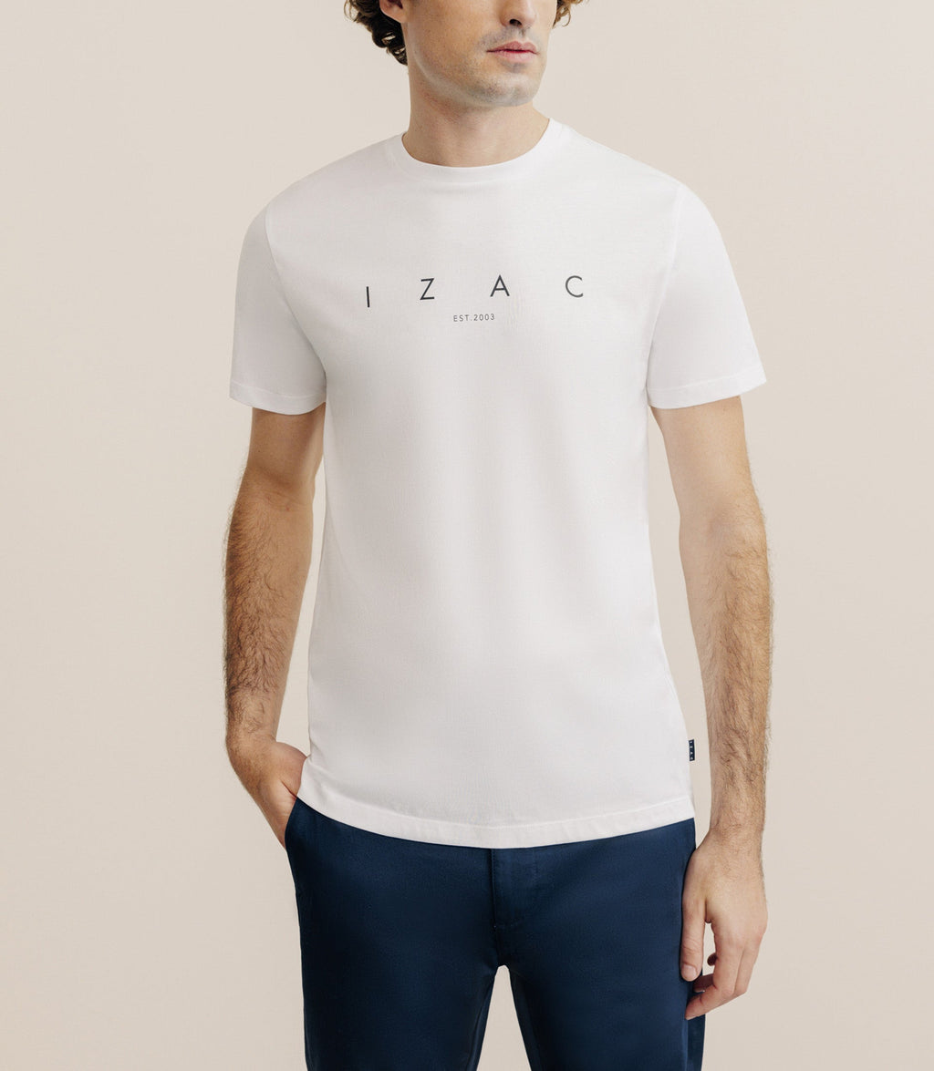 T-shirt imprimé blanc - IZAC