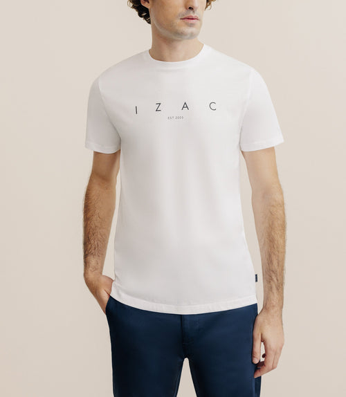T-shirt imprimé blanc - IZAC