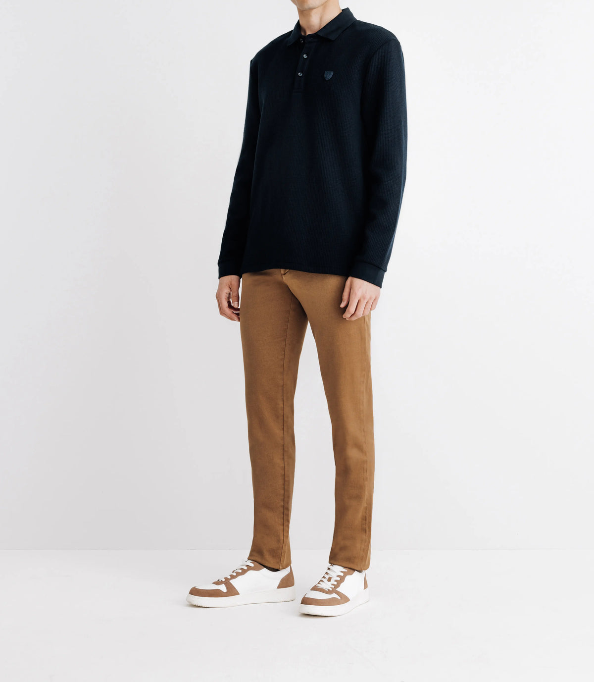 Polo nid d'abeille marine - IZAC