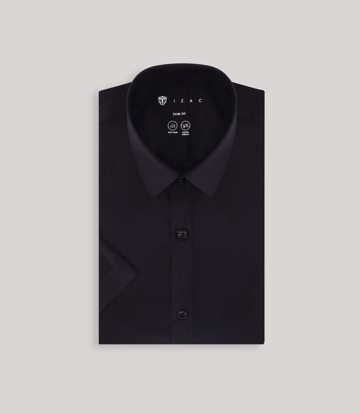 Chemise ville unie noire - IZAC