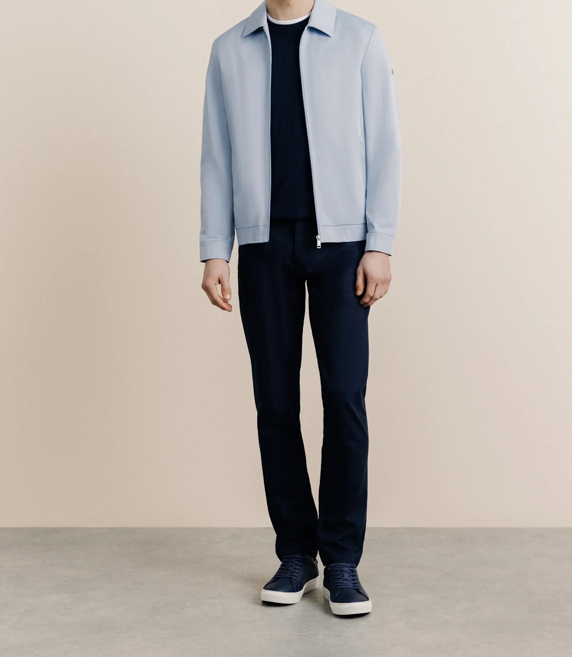 Blouson col chemise ciel - IZAC