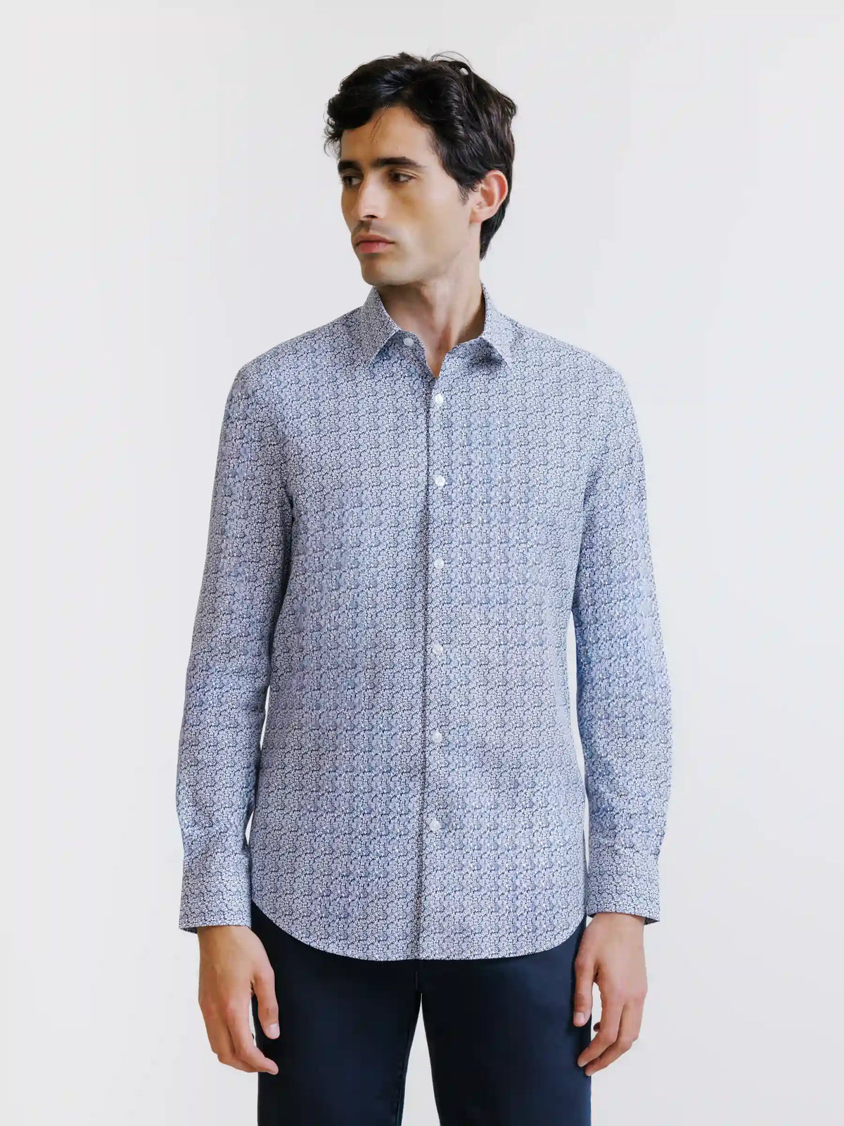 Chemise fantaisie marine - IZAC
