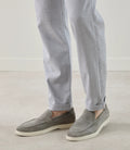 Mocassin casual en suède gris - IZAC