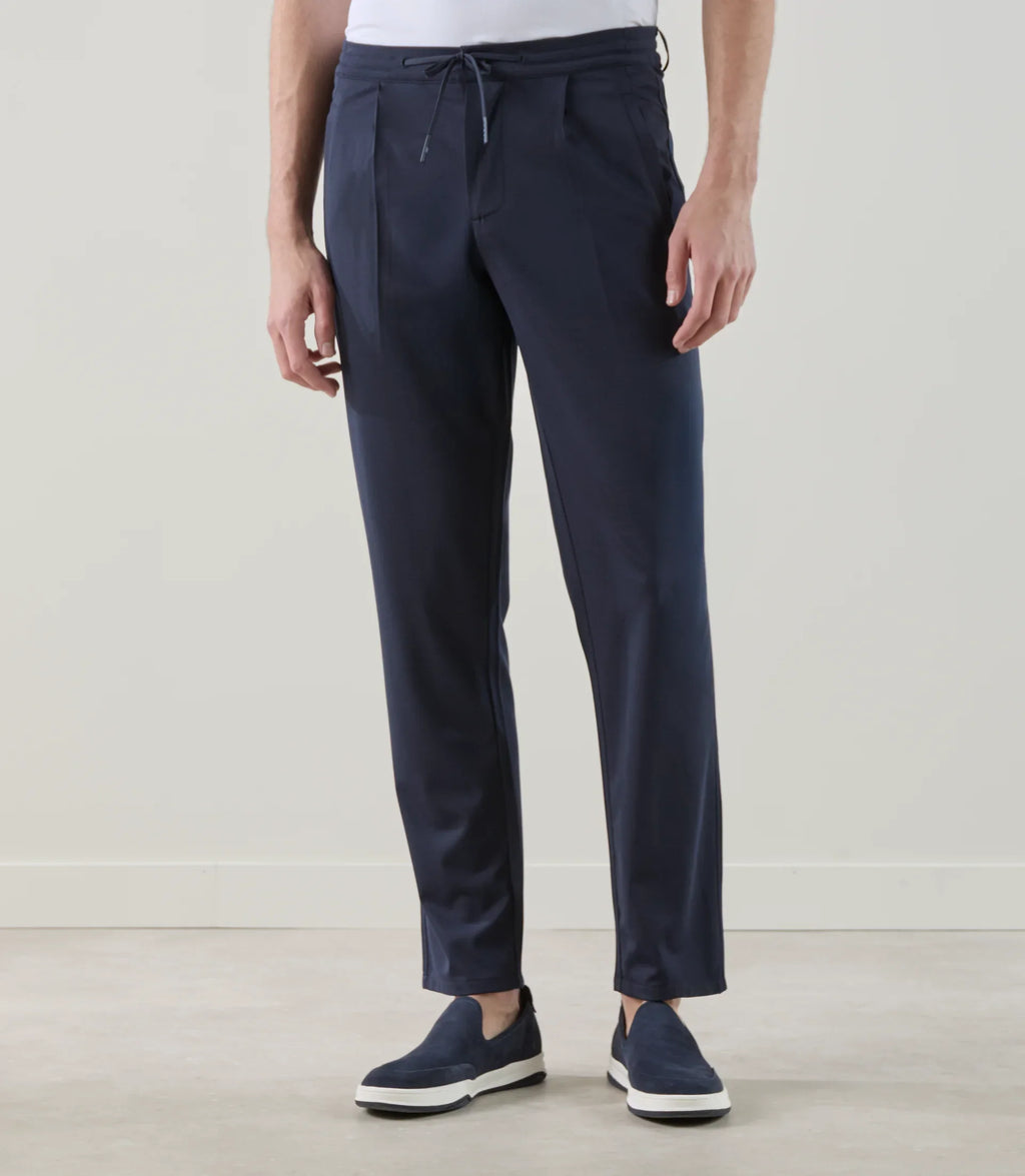 Pantalon casual en maille marine - IZAC
