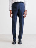 Pantalon ville 100% laine bleu marine - IZAC