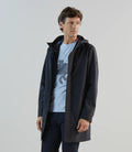 Parka légère à capuche marine - IZAC
