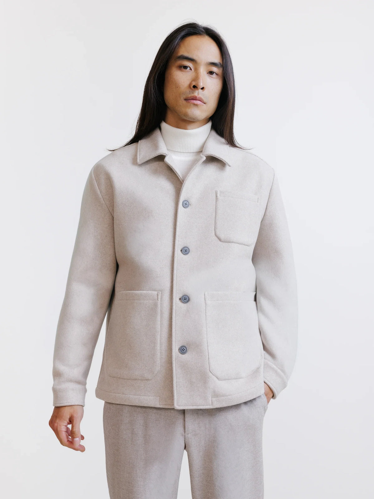 Veste casual 3 poches beige - IZAC