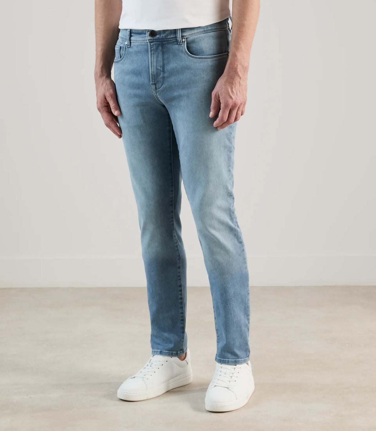 Jean 5 poches stretch bleach - IZAC