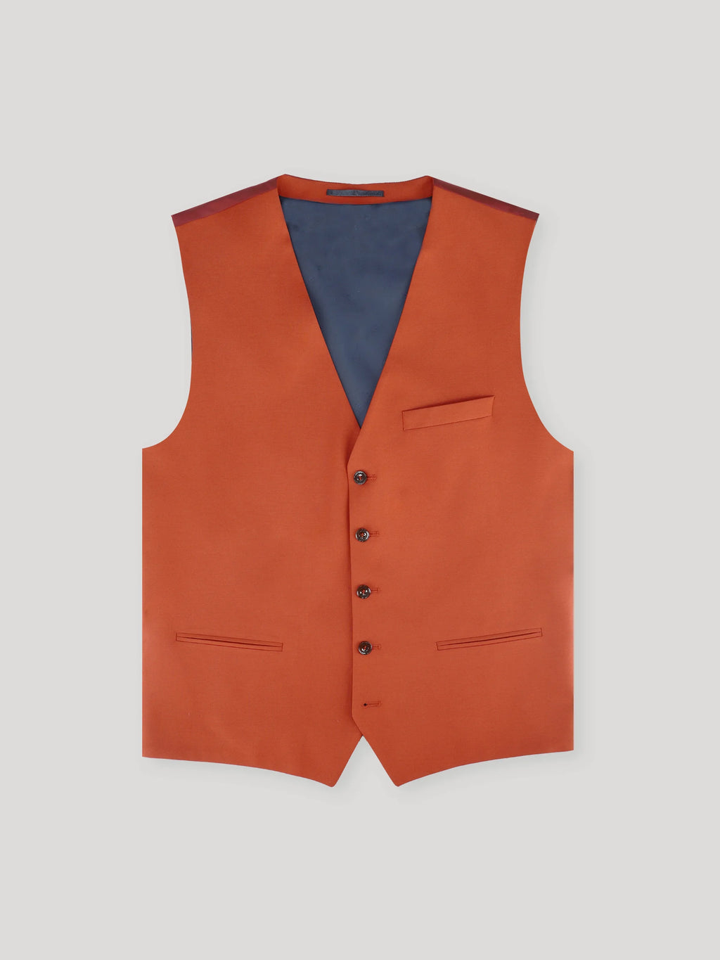 Gilet ville en laine majoritaire terracotta - IZAC
