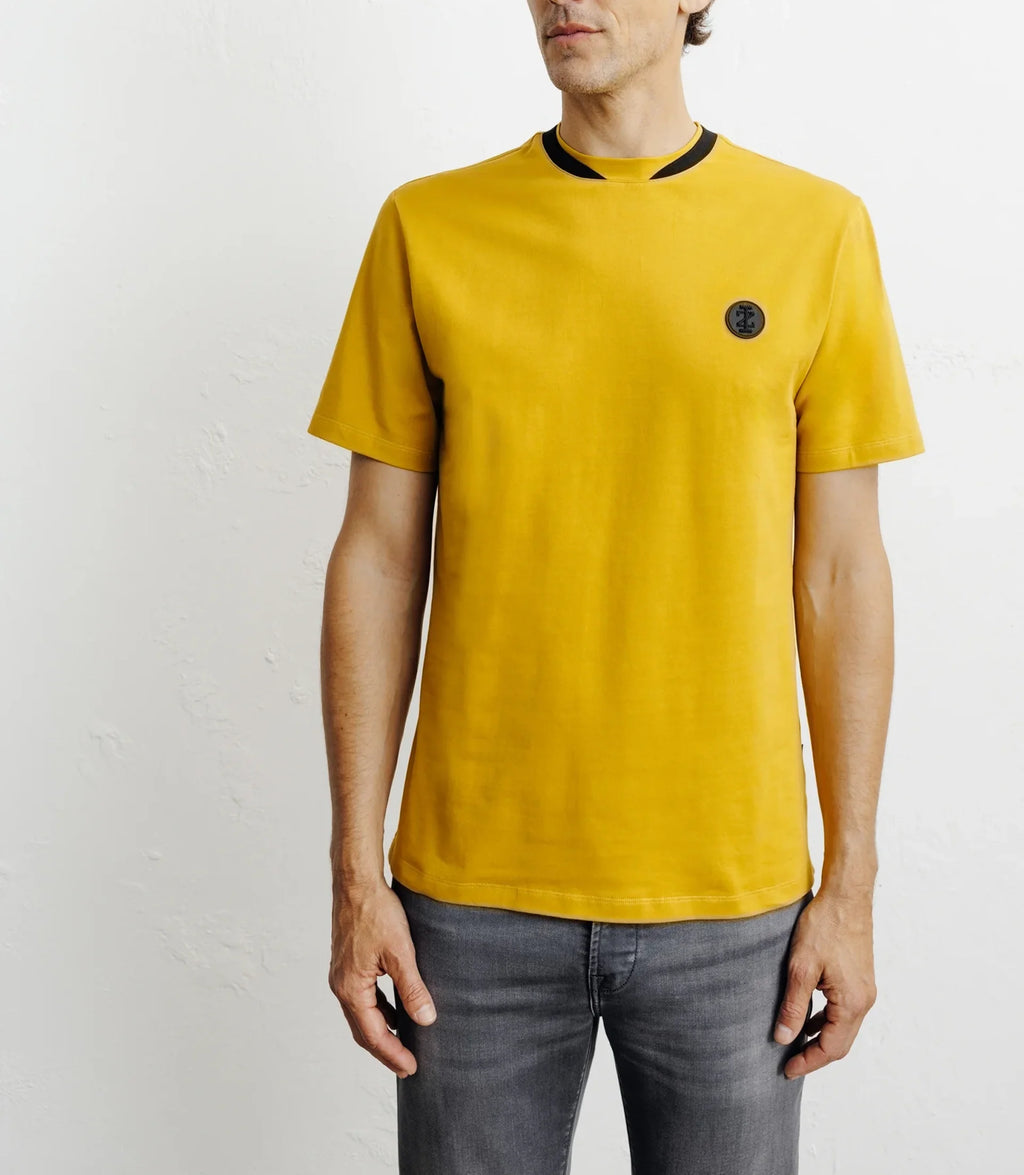 T-shirt col teddy jaune - IZAC
