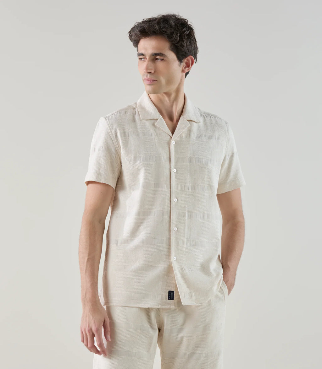 Chemise fantaisie écru - IZAC