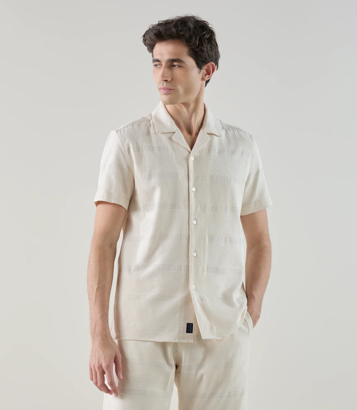 Chemise fantaisie écru - IZAC