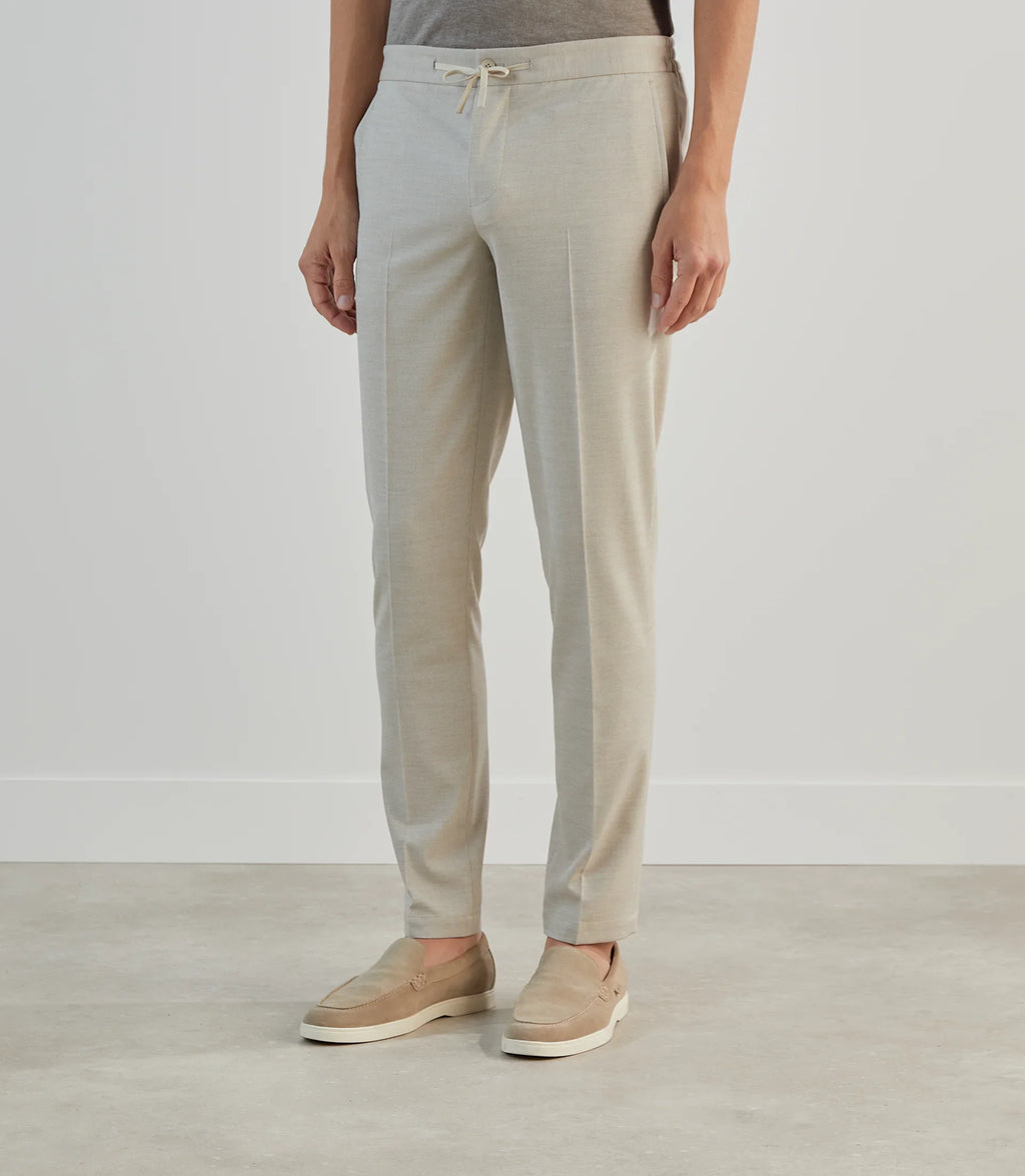 Pantalon ville avec cordon de serrage beige - IZAC