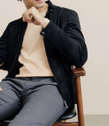 Blouson en suédine noir - IZAC