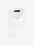 Chemise micro motifs blanc
