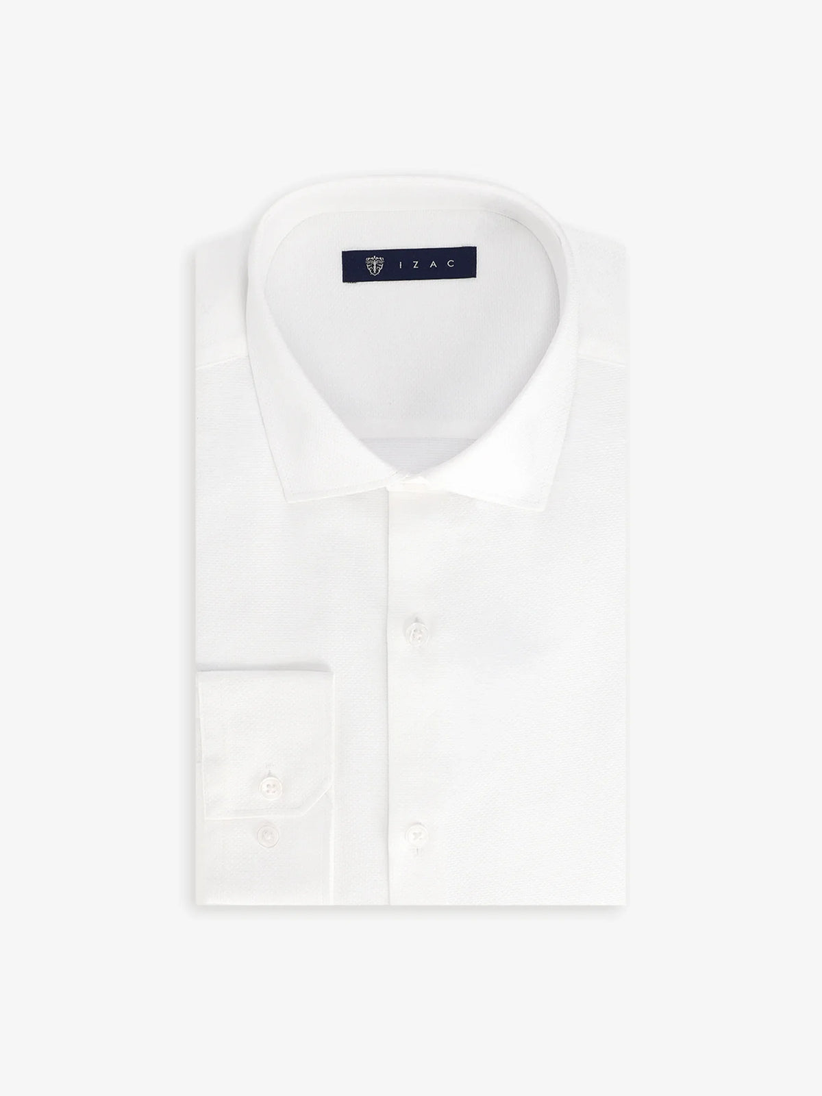 Chemise micro motifs blanc