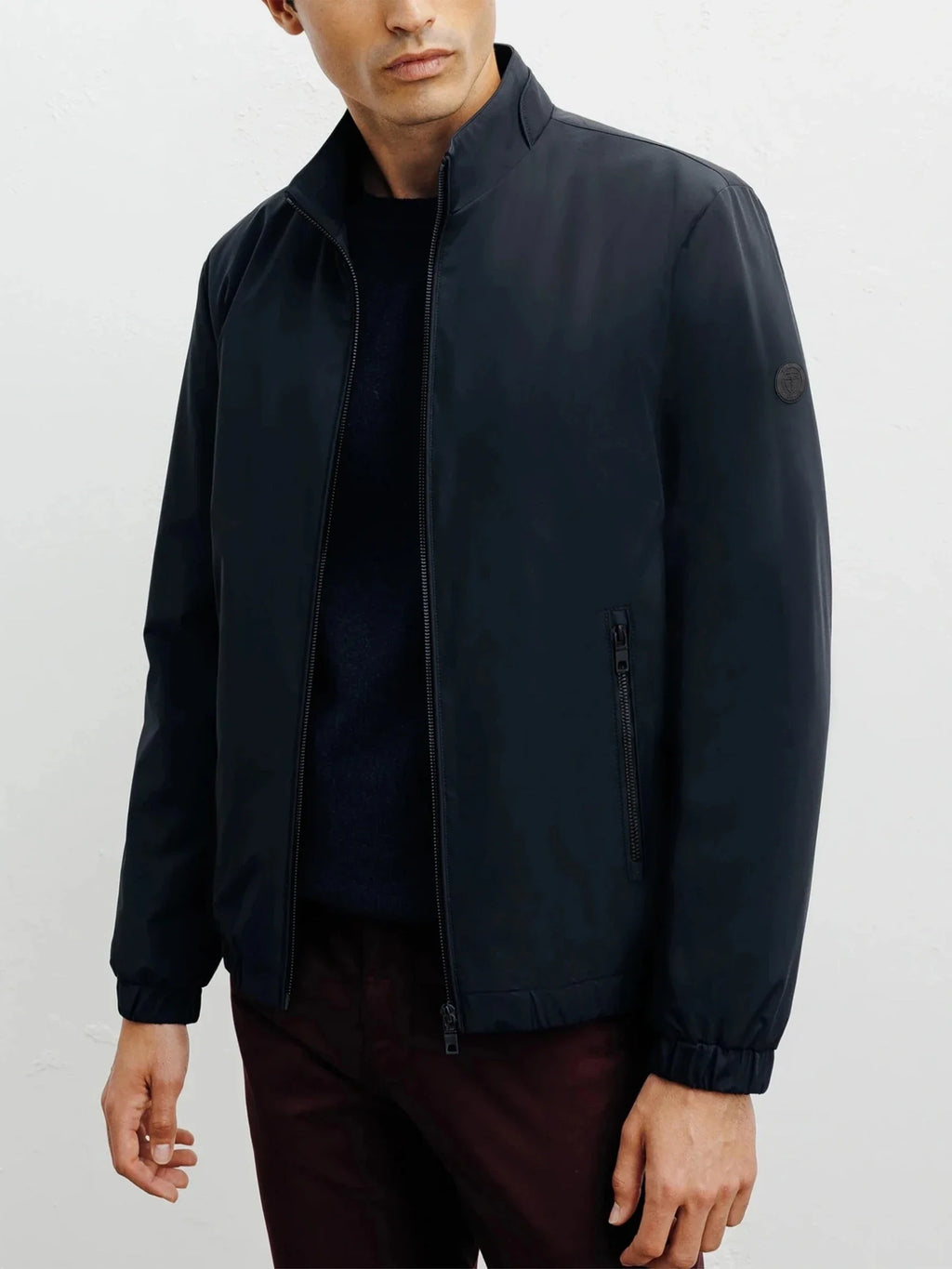 Blouson col montant marine - IZAC