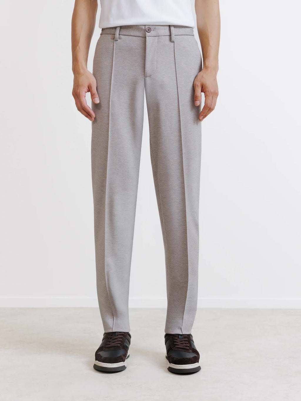 Pantalon en maille taupe - IZAC