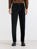 Pantalon ville en velours noir - IZAC