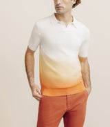 Polo en maille dégradé pêche - IZAC