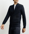 Cardigan zippé col teddy noir - IZAC