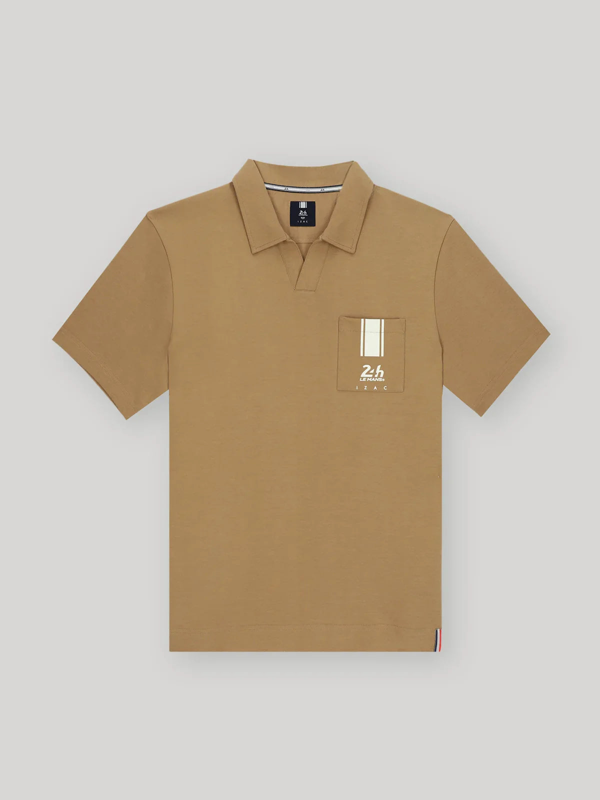Polo col ouvert camel 24h Le Mans - IZAC