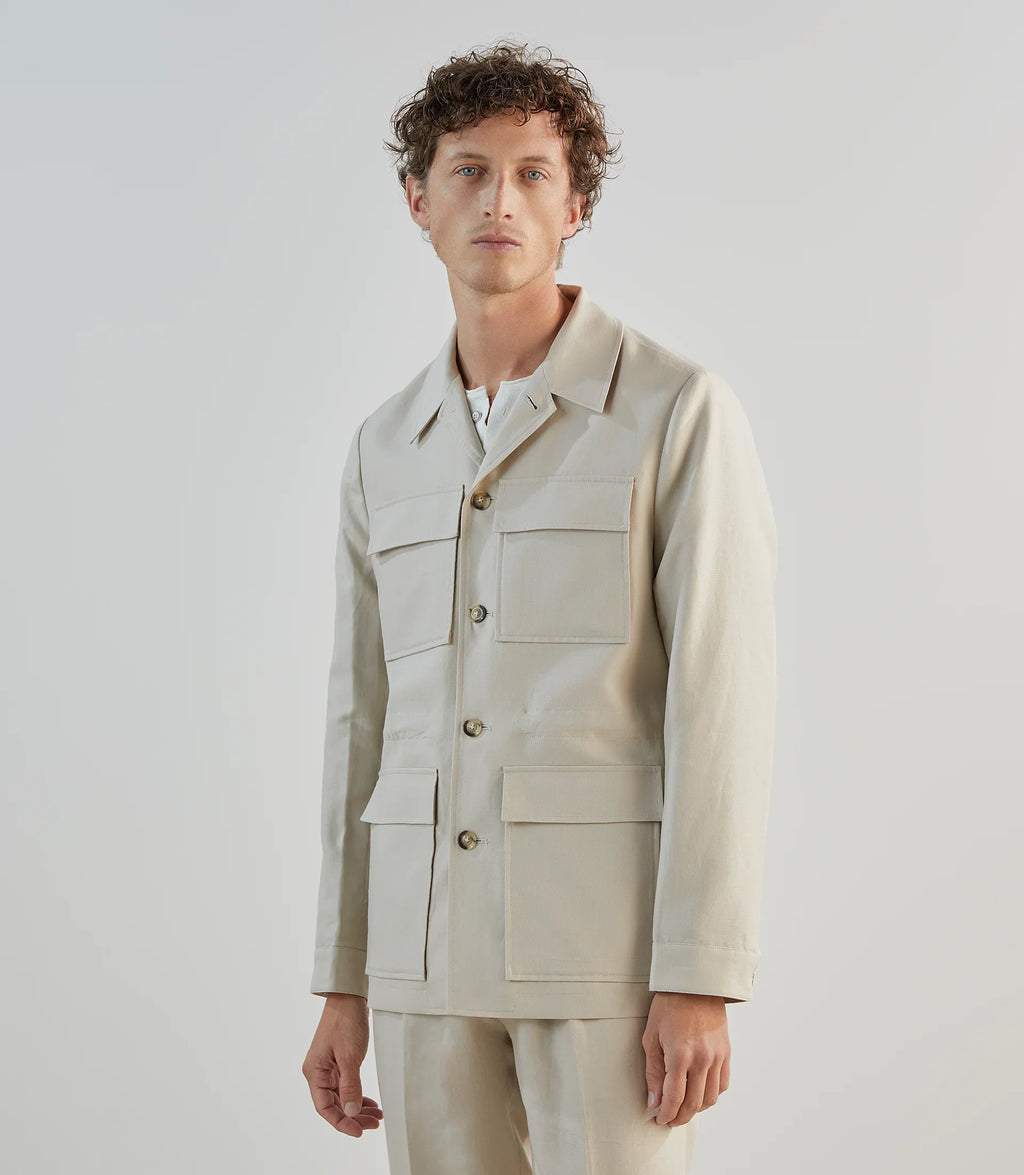 Veste casual saharienne beige - IZAC