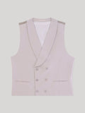 Gilet ville en laine majoritaire beige - IZAC