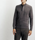 Pull col montant 100% cachemire marron - IZAC