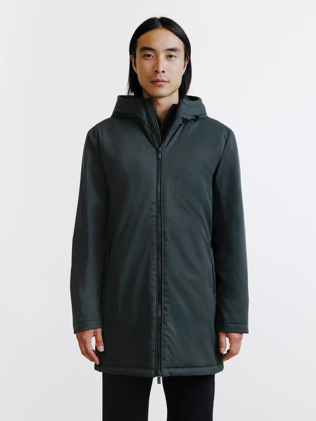 Parka à capuche kaki - IZAC