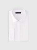 Chemise ville en satin de coton blanche - IZAC