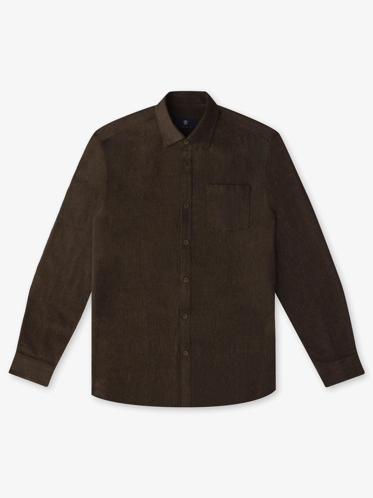 Chemise casual avec col boutonné marron