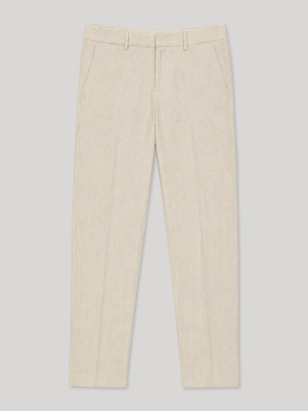 Pantalon ville 100% lin beige - IZAC