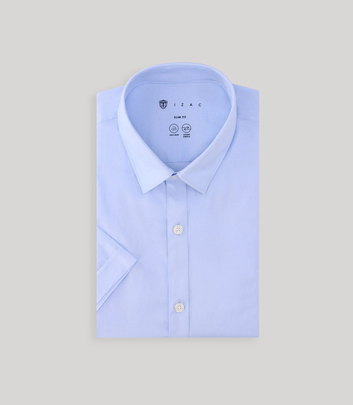 Chemise ville unie ciel - IZAC
